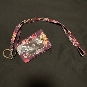 💜🩷 Vera Bradley ID Case with Strap